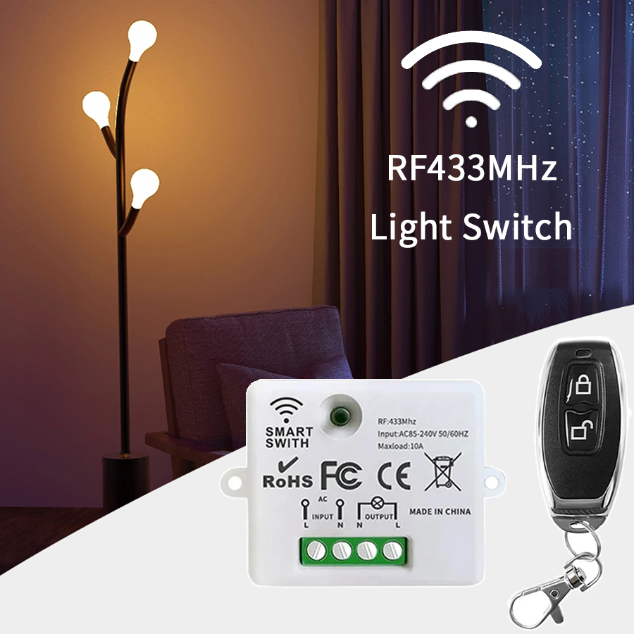 Smart Home Lighting Control - RF 433MHz Wireless Remote Control Switch
