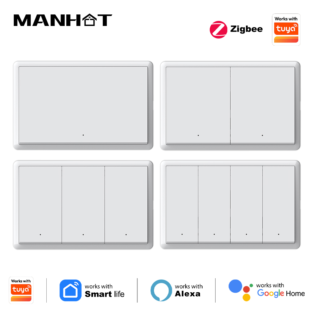 Smart Home Lighting - Manhot Smart zigbee Switch No Neutral