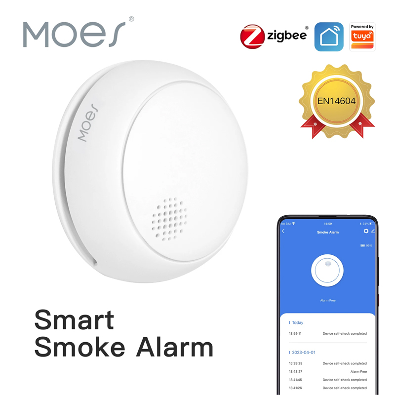 Smart Home Kitchen - MOES ZigBee Smart Wireless Smoke Detector