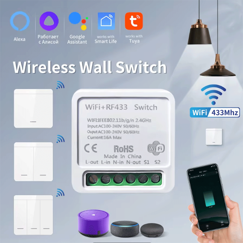 Smart Home Wiz - Tuya WiFi Smart Light Switch Smart