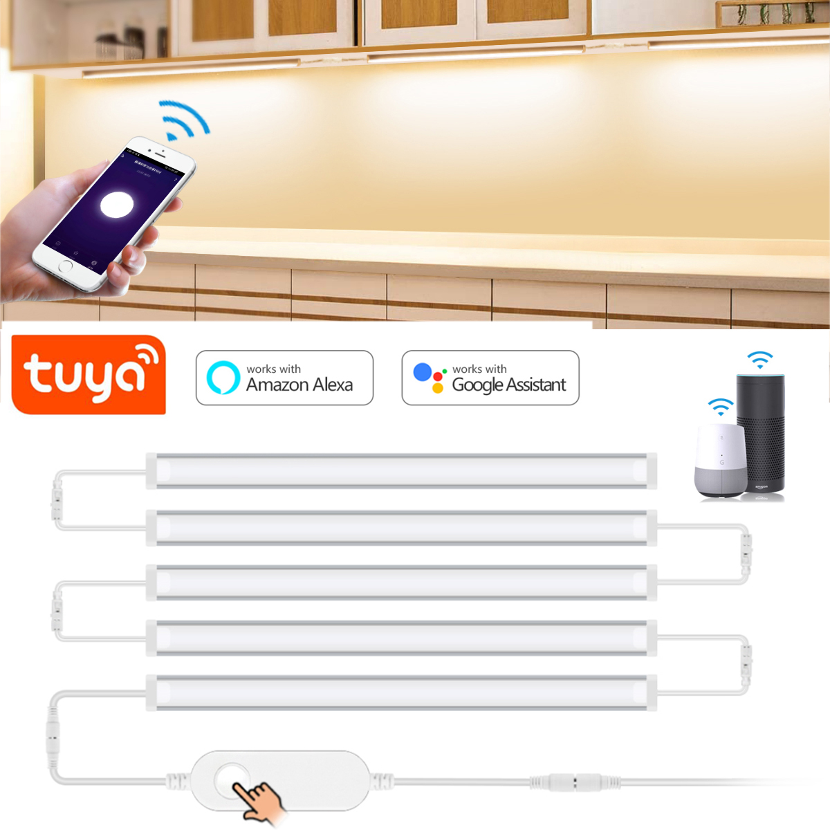 Smart Home Kitchen - 1-5 Pcs Kitchen Tuya Smart LED