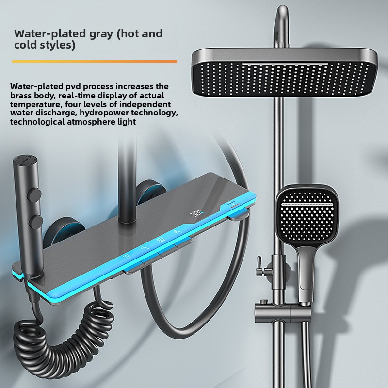 Smart Home Lighting - Smart Digital Display Thermostatic Shower Set