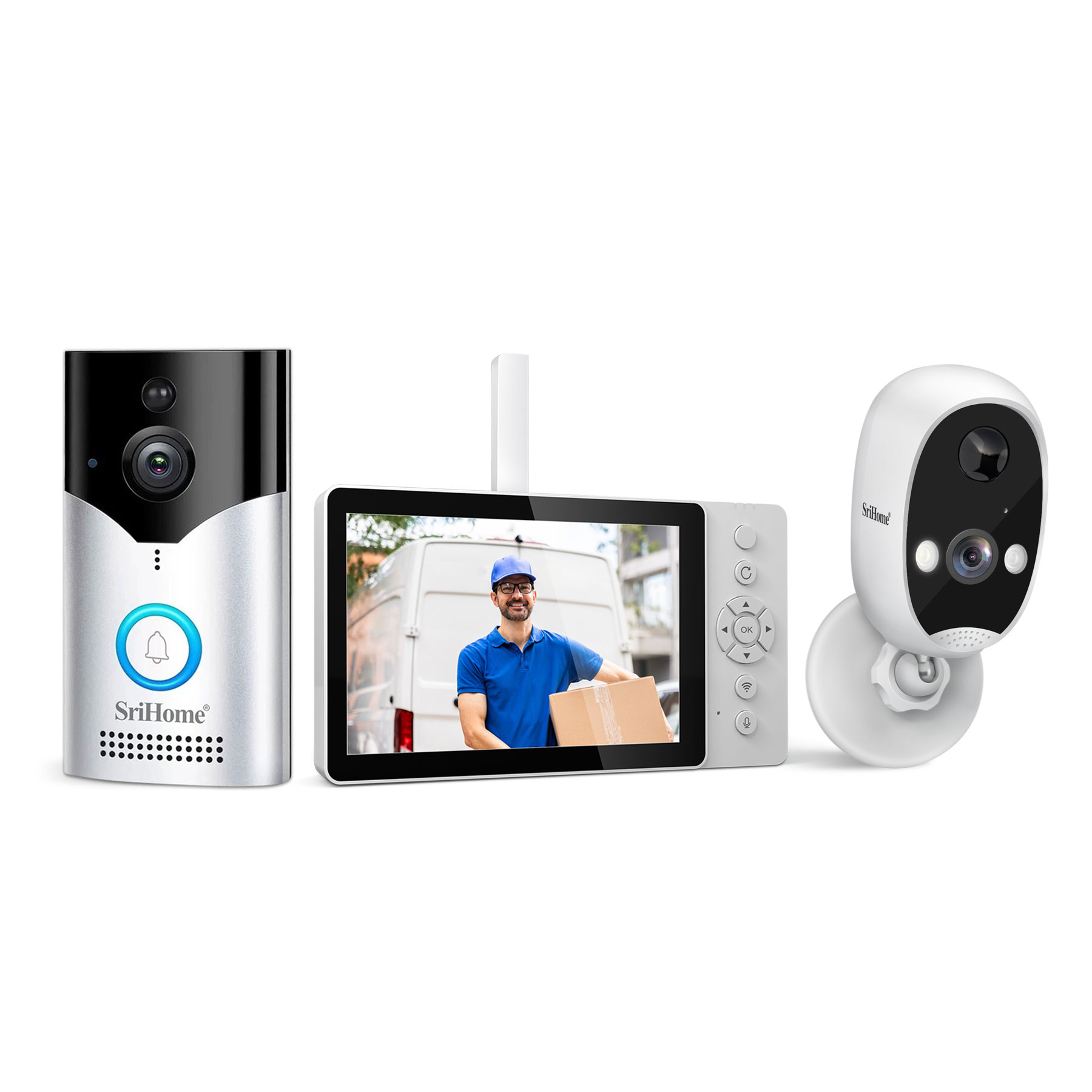 Wifi Doorbell Camera - Srihome SH054+DH008 4MP 1400P Low Comsunption