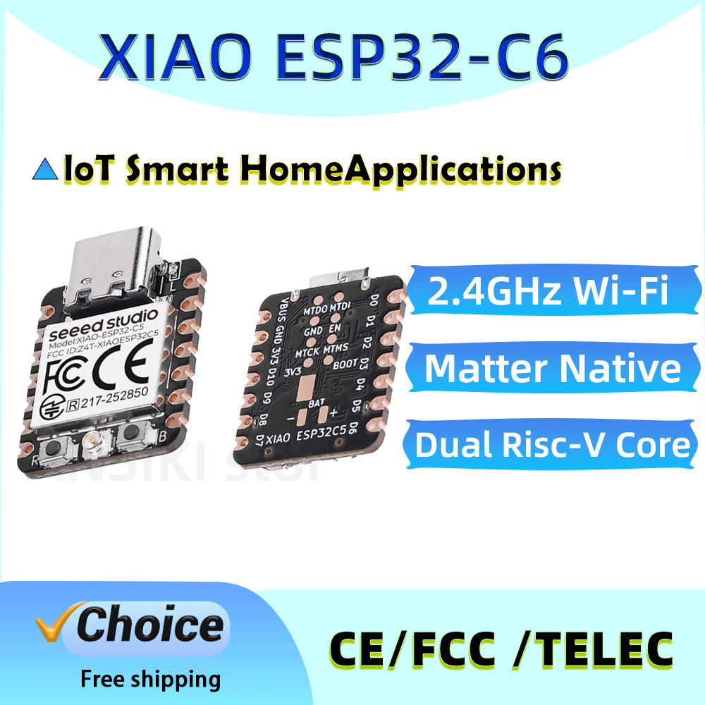 Smart Home Arduino Project - XIAO ESP32-C6 Development Board 2.4GHz WiFi