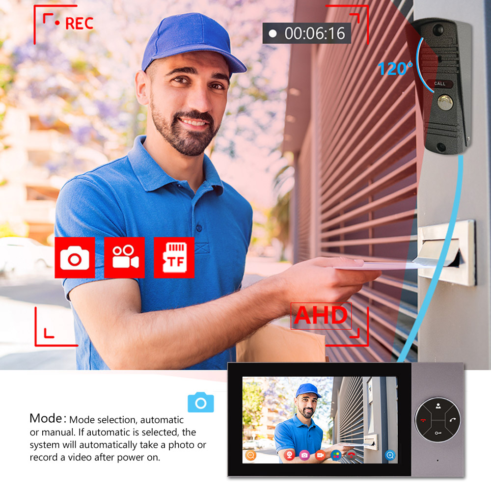7Inch IPS Screen 2MP 1080P Tuy - Wifi Doorbell Camera recension och pris