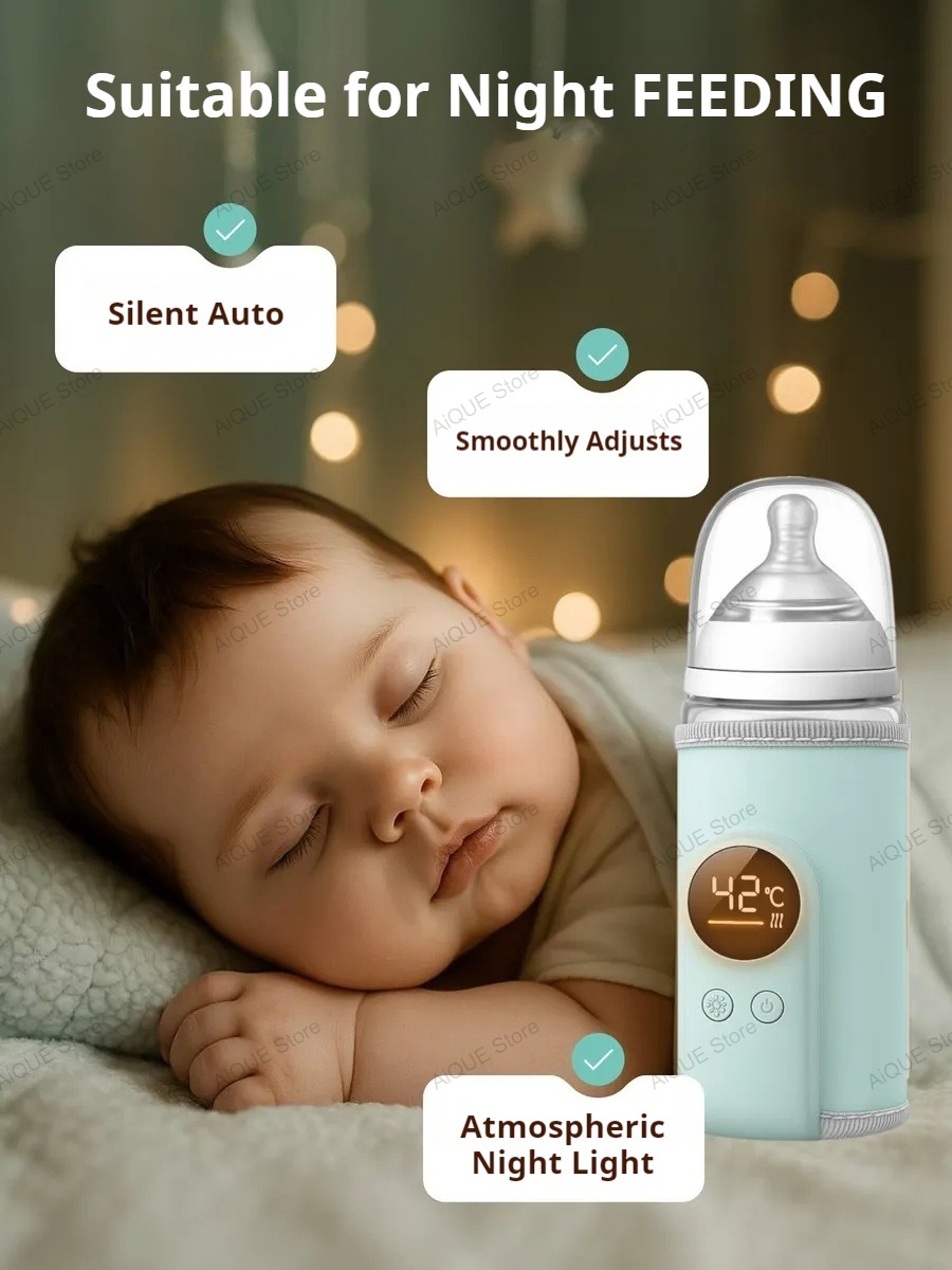 AiQUE USB 35-55℃ Baby Feeding  - Smart Baby Night Light recension och pris