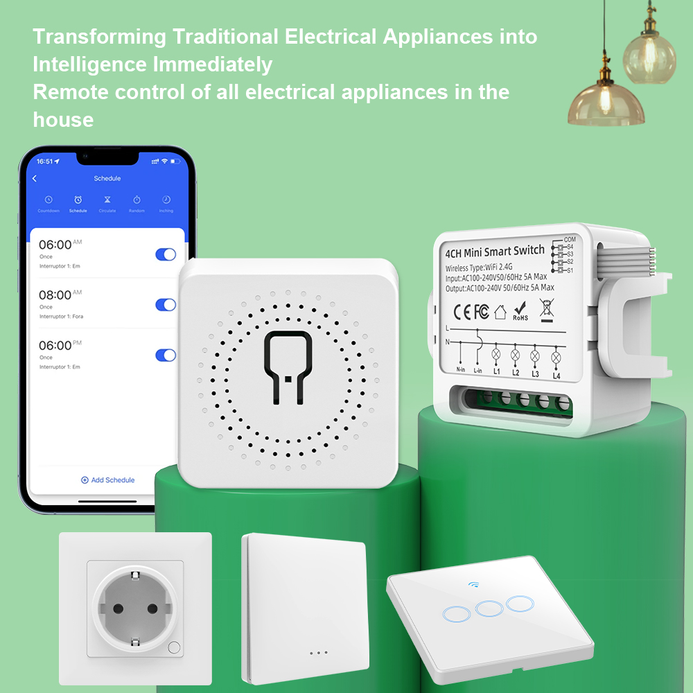 Tuya WiFi Smart Switch 1/2/3/4 - Smart Home Wiz recension och pris