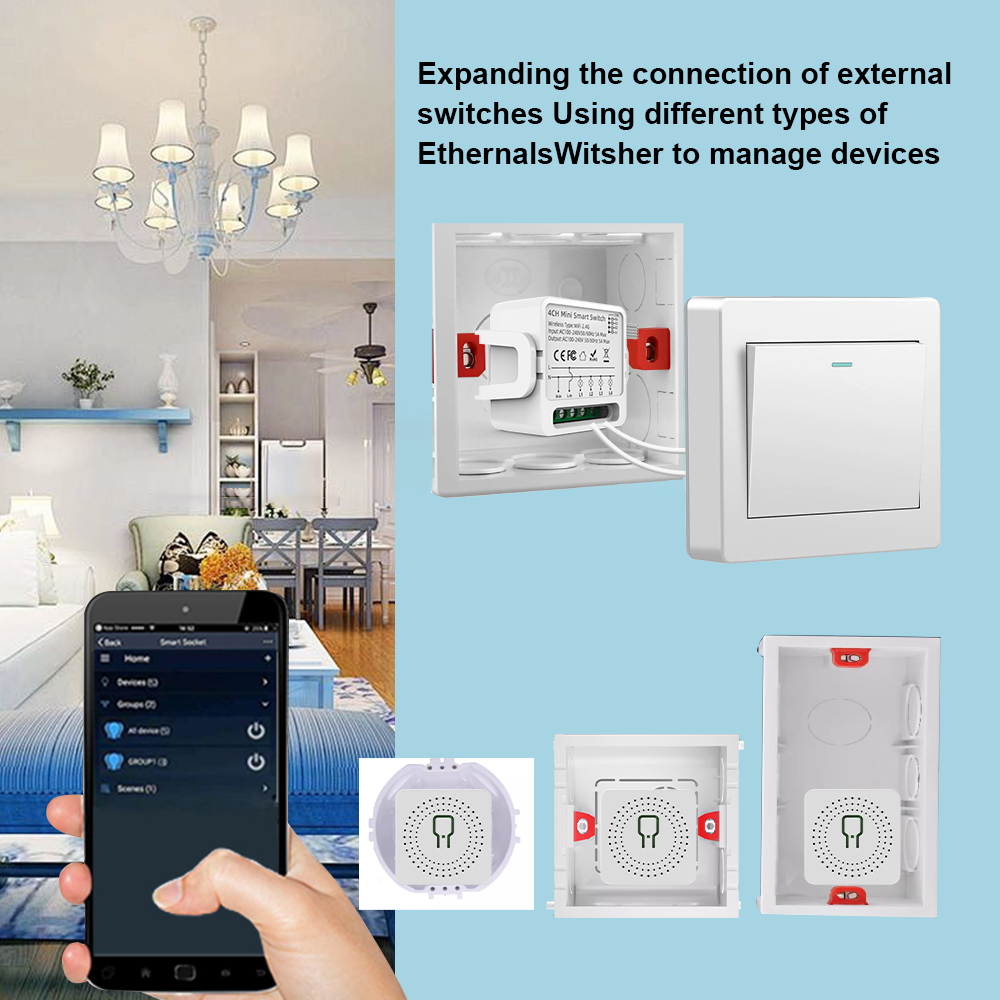Tuya WiFi Smart Switch 1/2/3/4 - Smart Home Wiz recension och pris