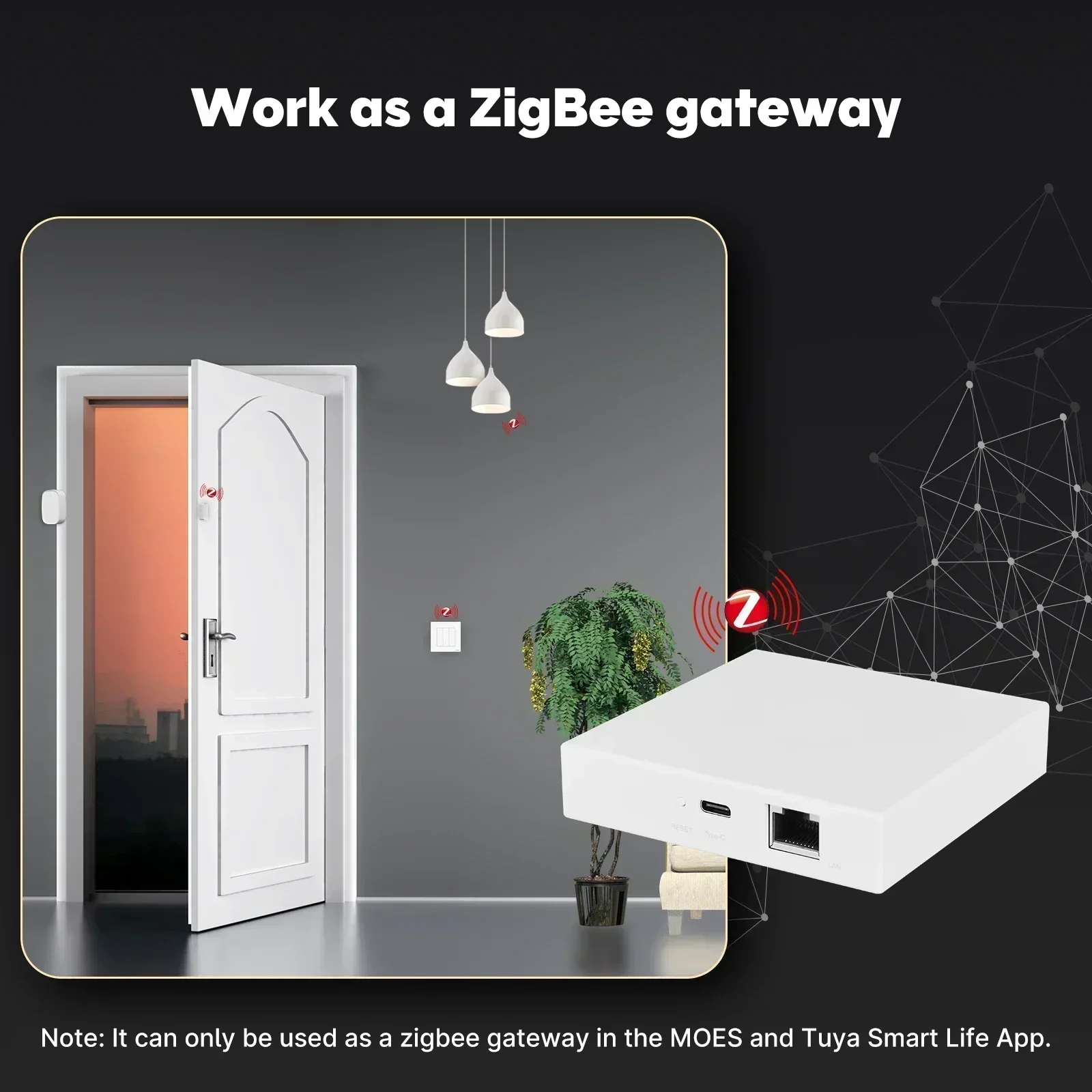 MOES Tuya Zigbee Matter Thread - Smart Home Hub Ikea recension och pris