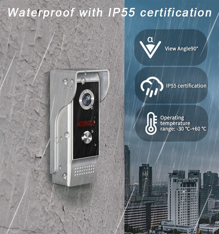 9Inch HD Screen Tuya APP Wired - Wifi Doorbell Camera recension och pris