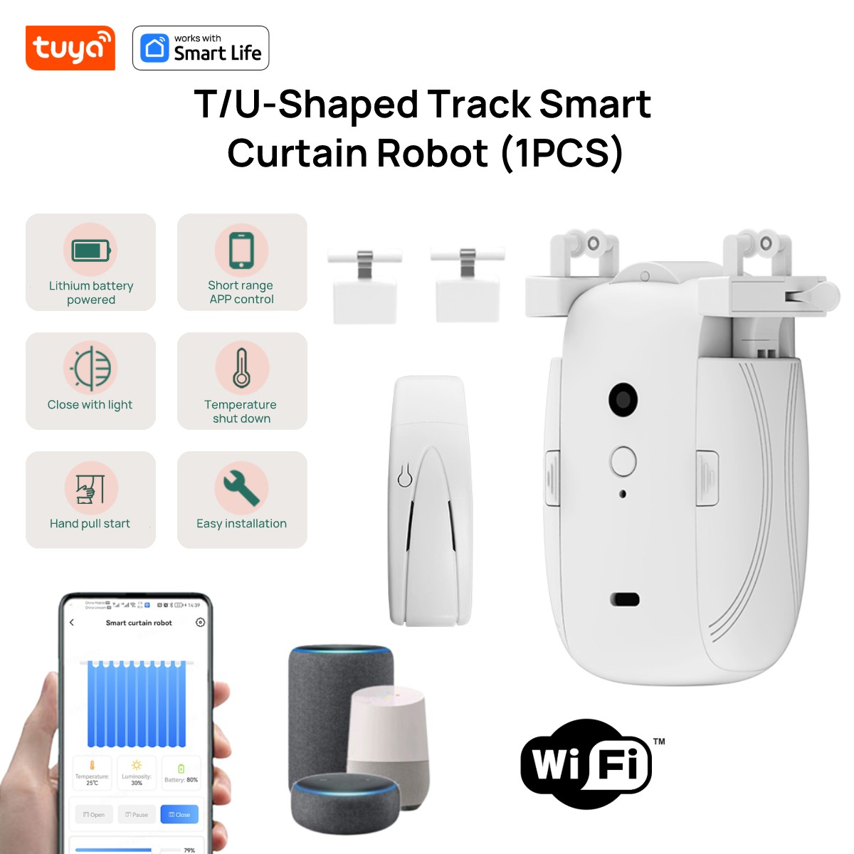 Tuya Smart WiFi Curtain Robot  - Smart Home Hub Ikea recension och pris