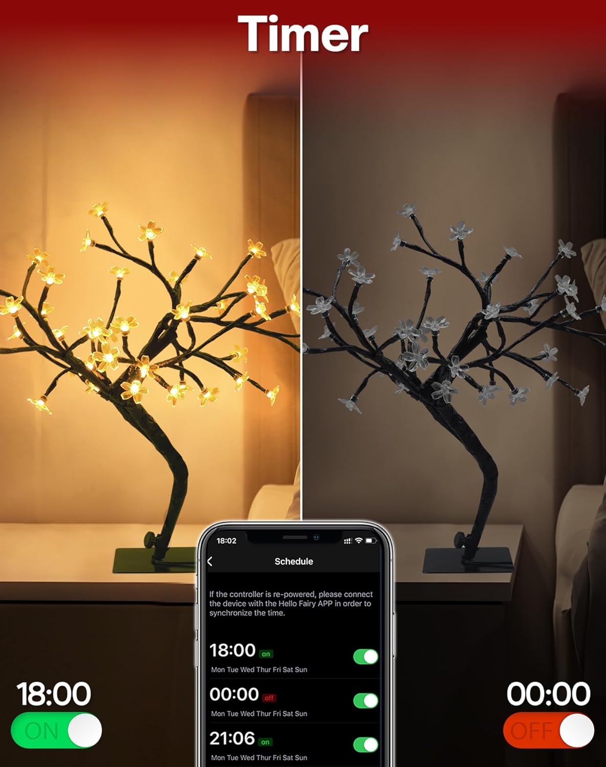 Smart USB Cherry Blossom Tree  - Smart Baby Night Light recension och pris
