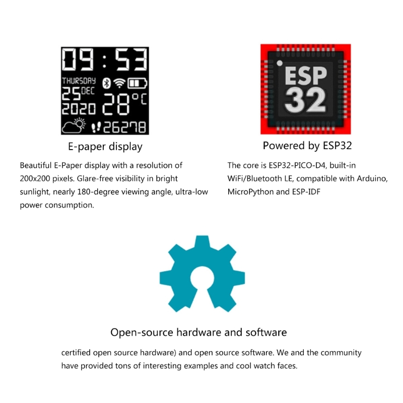 K0EA ESP32 Smartwatch Open Sou - Smart Home Using Esp32 recension och pris