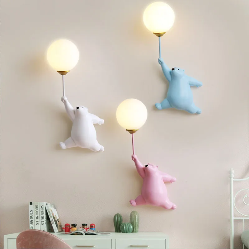Cartoon Polar Bear LED Sconce  - Smart Baby Night Light recension och pris