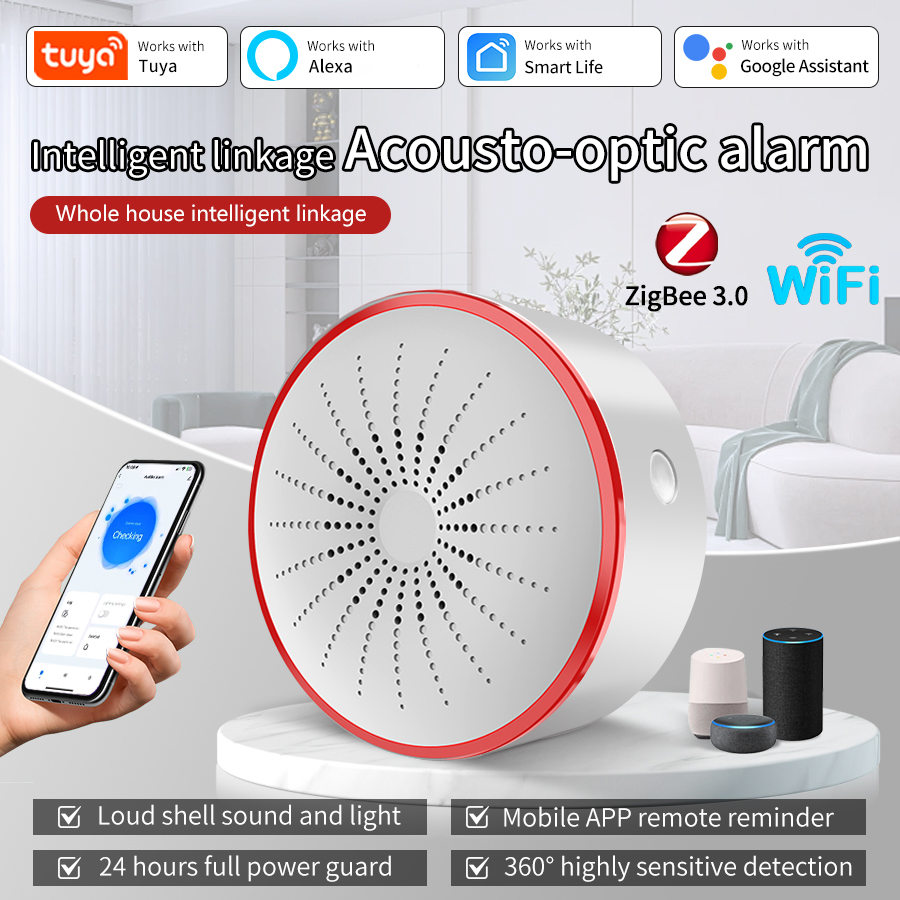 Tuya WiFi ZigBee Smart Alarm S - Smart Home Automation System recension och pris