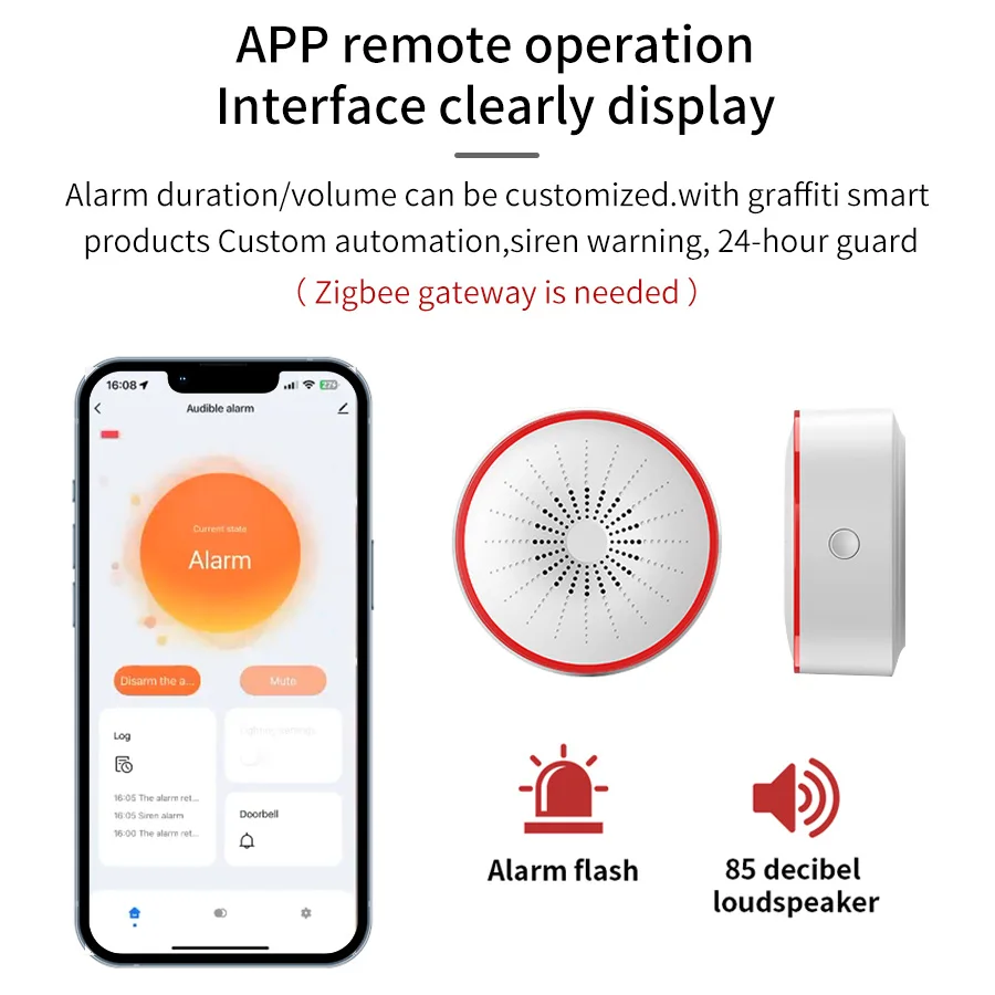 Tuya WiFi ZigBee Smart Alarm S - Smart Home Automation System recension och pris