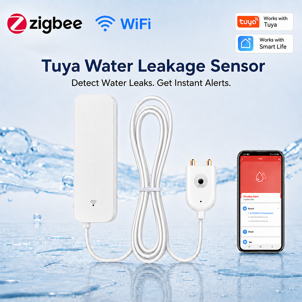 ZigBee WiFi Water Leak Sensor  - Smart Home Network recension och pris