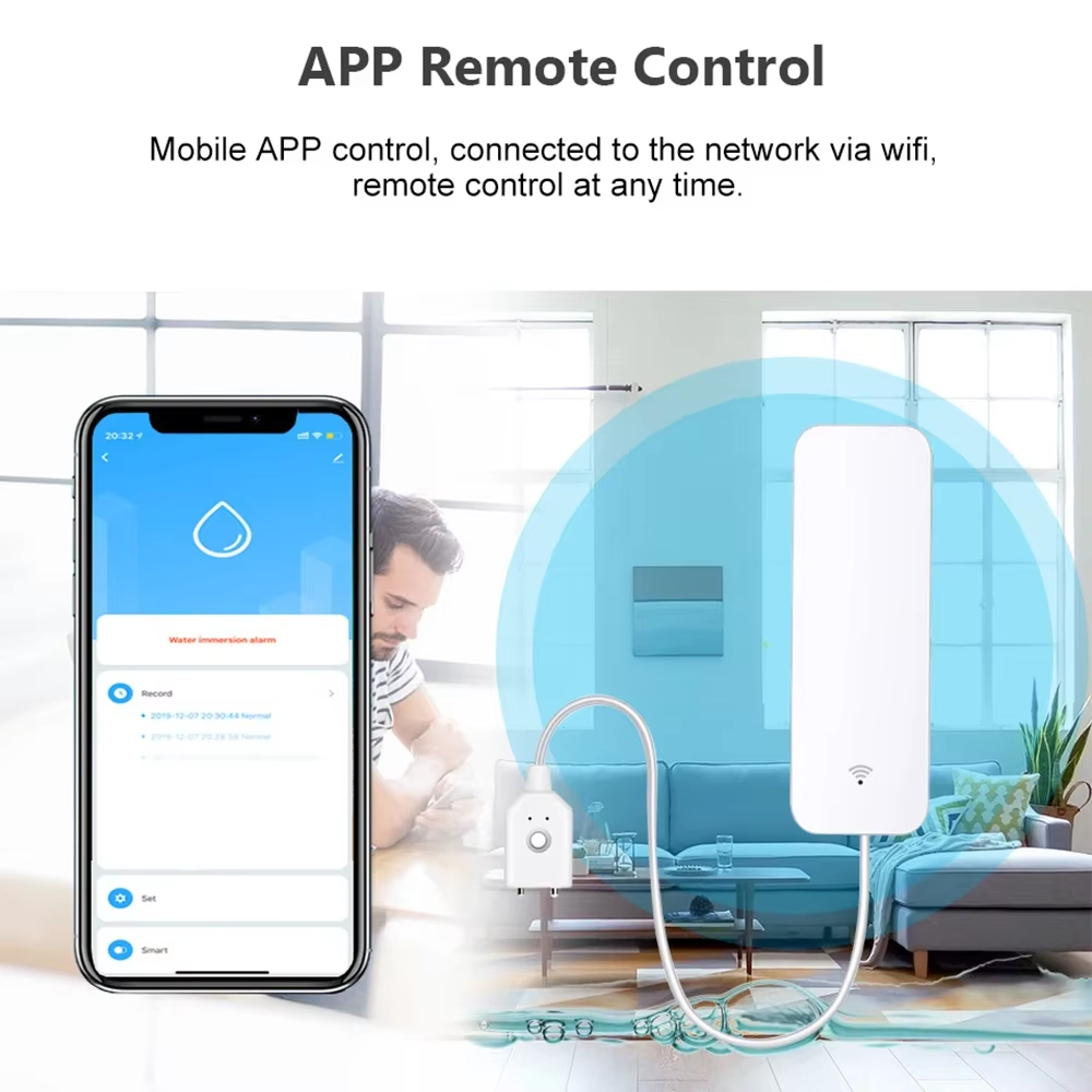 ZigBee WiFi Water Leak Sensor  - Smart Home Network recension och pris