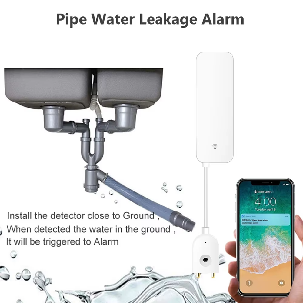 ZigBee WiFi Water Leak Sensor  - Smart Home Network recension och pris