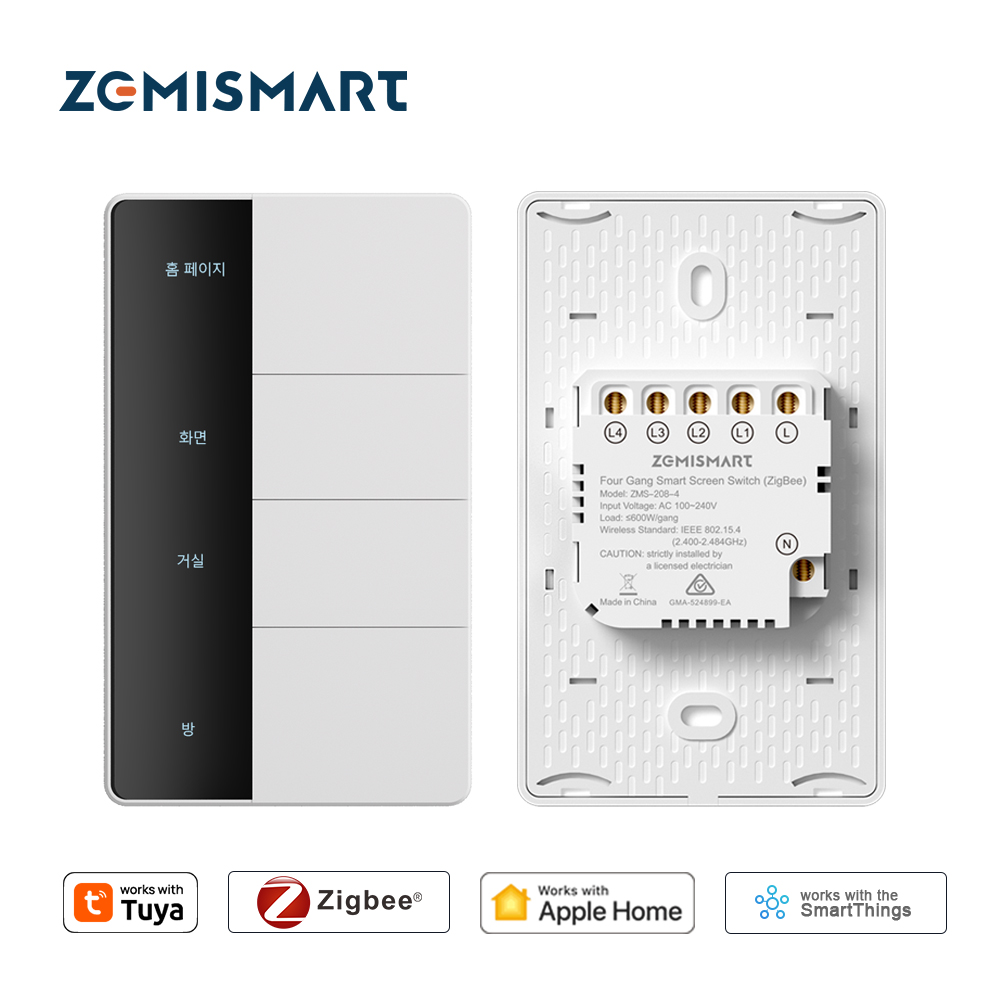 1234 Gang US Type Zigbee Push  - Zigbee Gateway recension och pris