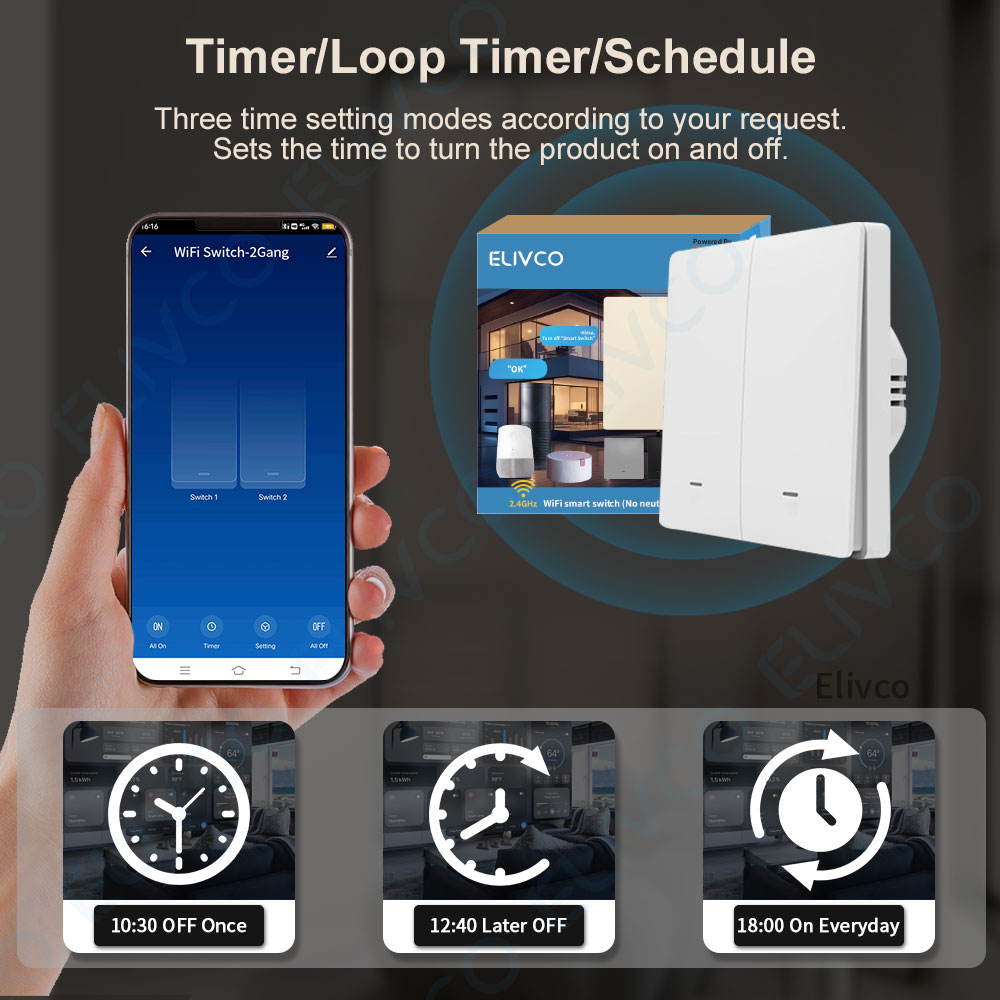 Tuya Wifi Smart Switch No Neut - Smart Home Lighting Control recension och pris