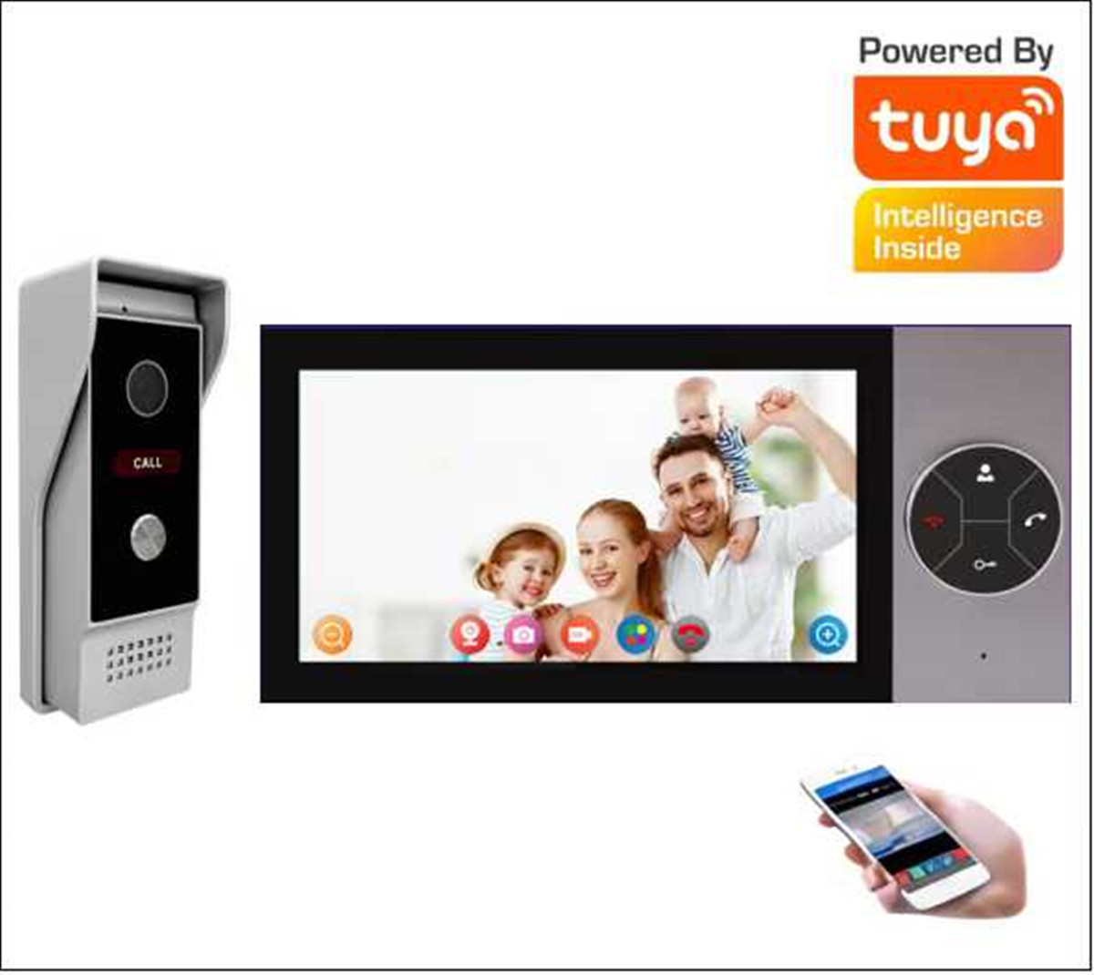 7 Inch IPS Screen 2MP Tuya APP - Wifi Doorbell Camera recension och pris