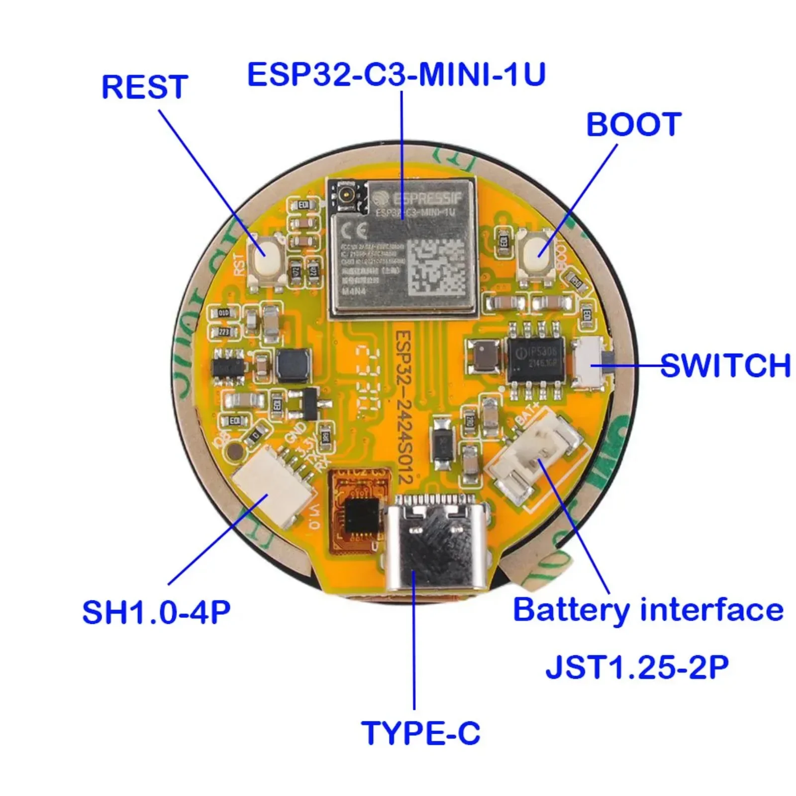 1.28 Inch HD ESP32-C3 WiFi BLE - Smart Home Arduino Project recension och pris