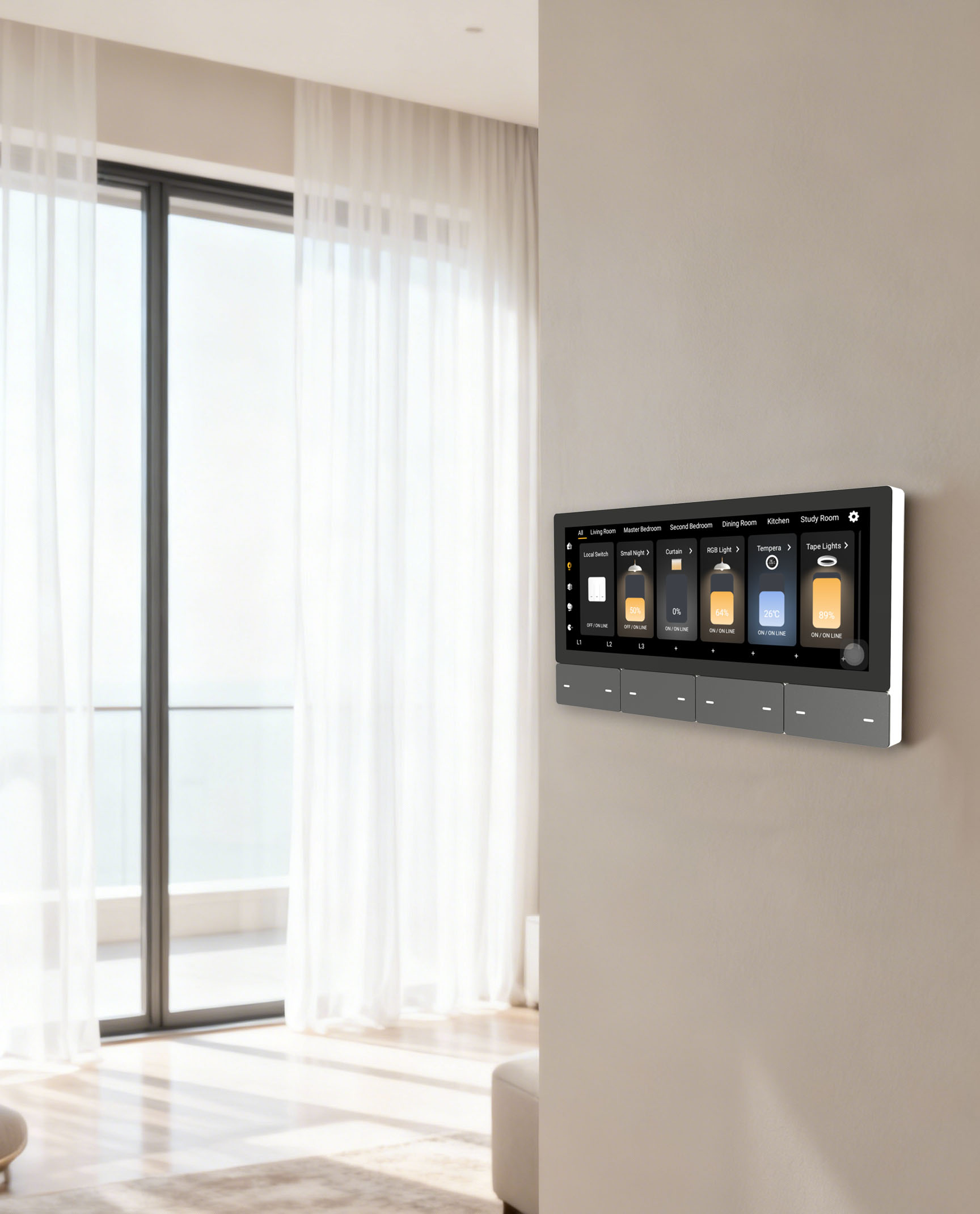 F5 Tuya UK Touch Screen Music  - Smart Home Control Panel recension och pris