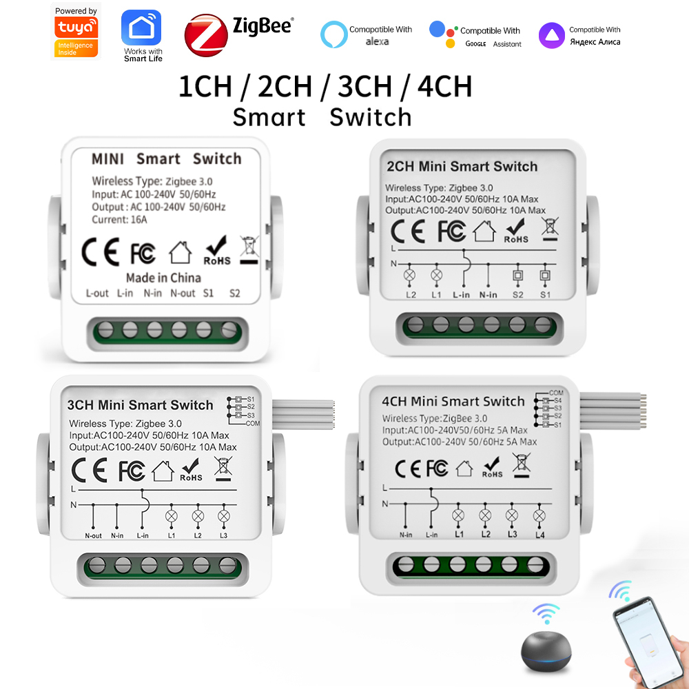 Tuya Zigbee 3.0 Smart Switch 1 - Smart Home Lighting Control recension och pris