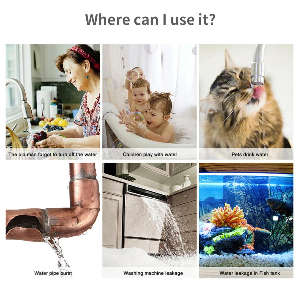 Tuya WiFi Zigbee Water Sensor  - Smart Home Network recension och pris