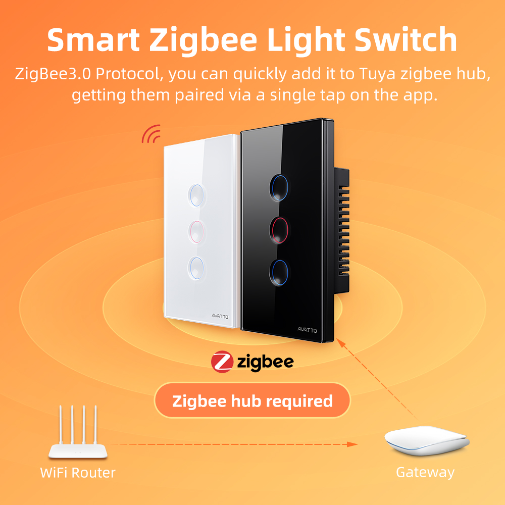 AVATTO 1/2/3/4 Gang ZigBee Sma - Smart Home Lighting recension och pris