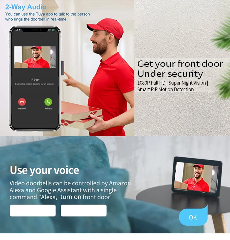 Door Intercom Doorbell, 10.1 I - Wifi Doorbell Camera recension och pris