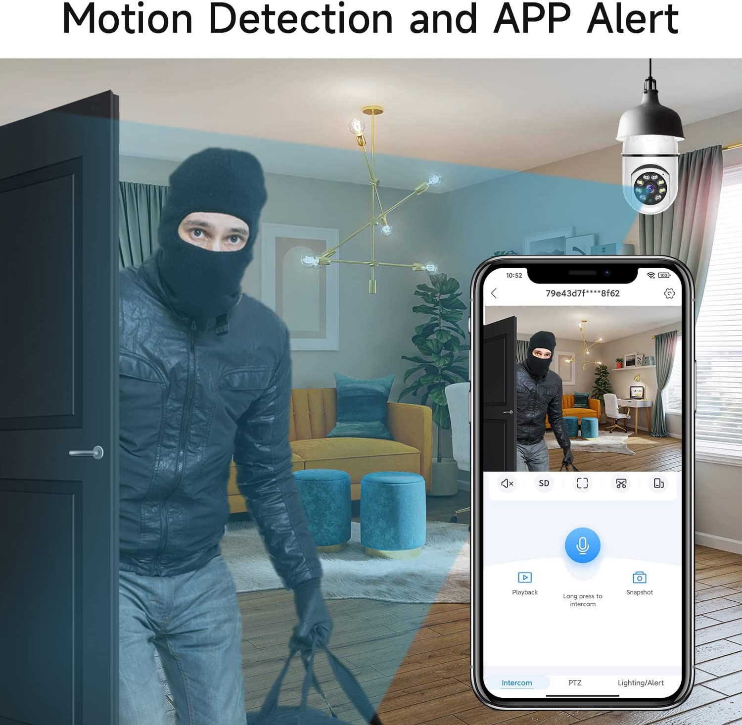 8MP E27 Bulb Surveillance Came - Smart Baby Night Light recension och pris