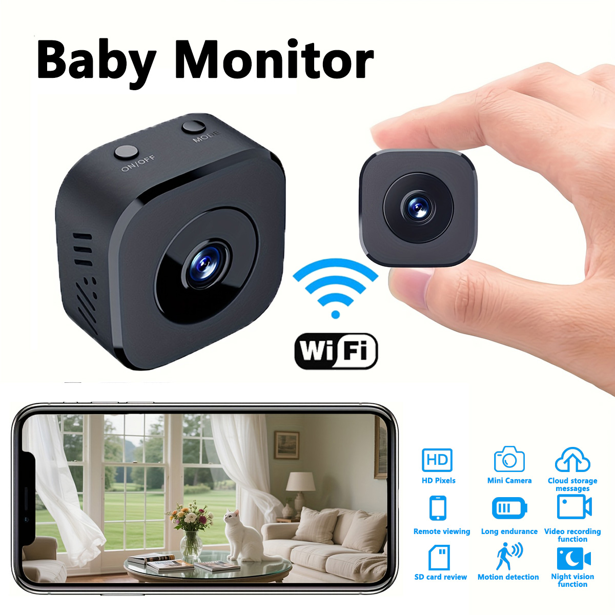 1080P HD Mini WiFi Camera Indo - Smart Home Camera recension och pris