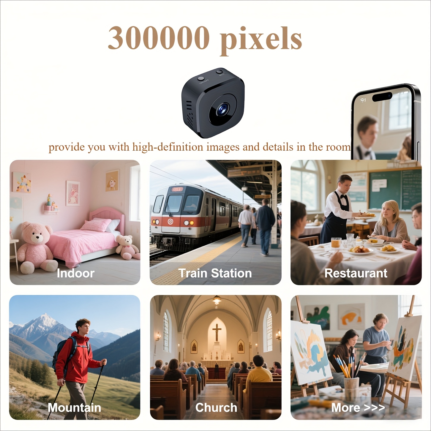 1080P HD Mini WiFi Camera Indo - Smart Home Camera recension och pris