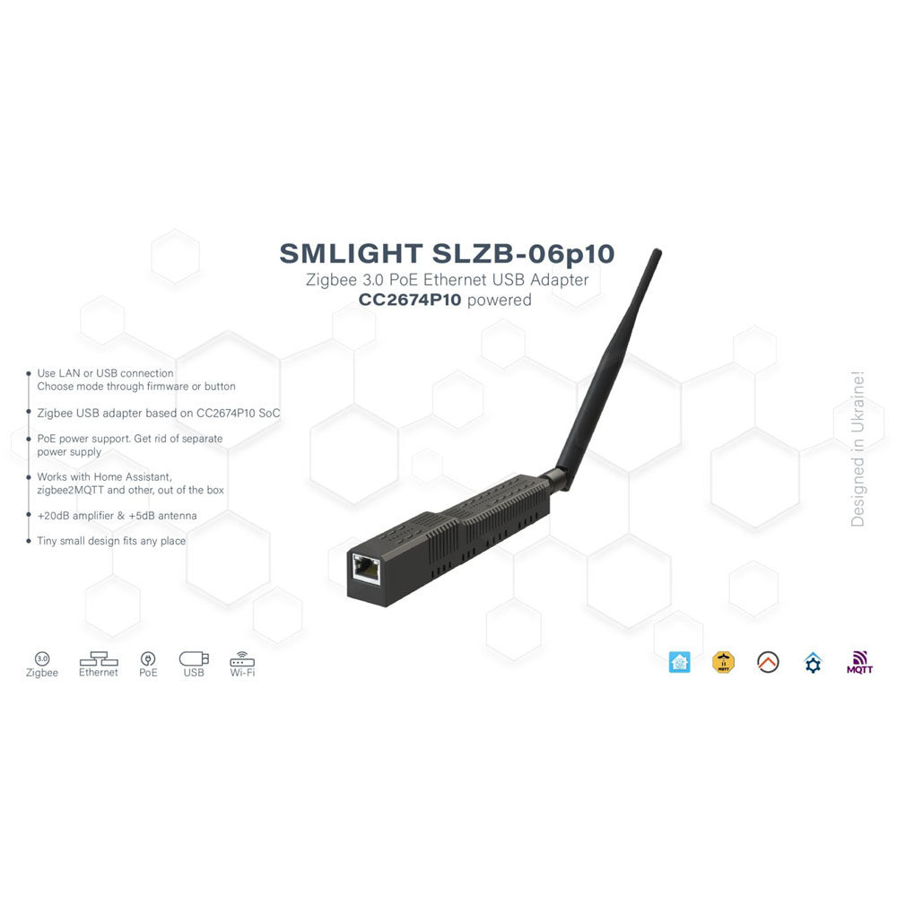 SMLIGHT SLZB-06P10 Zigbee 3.0  - Zigbee Gateway recension och pris