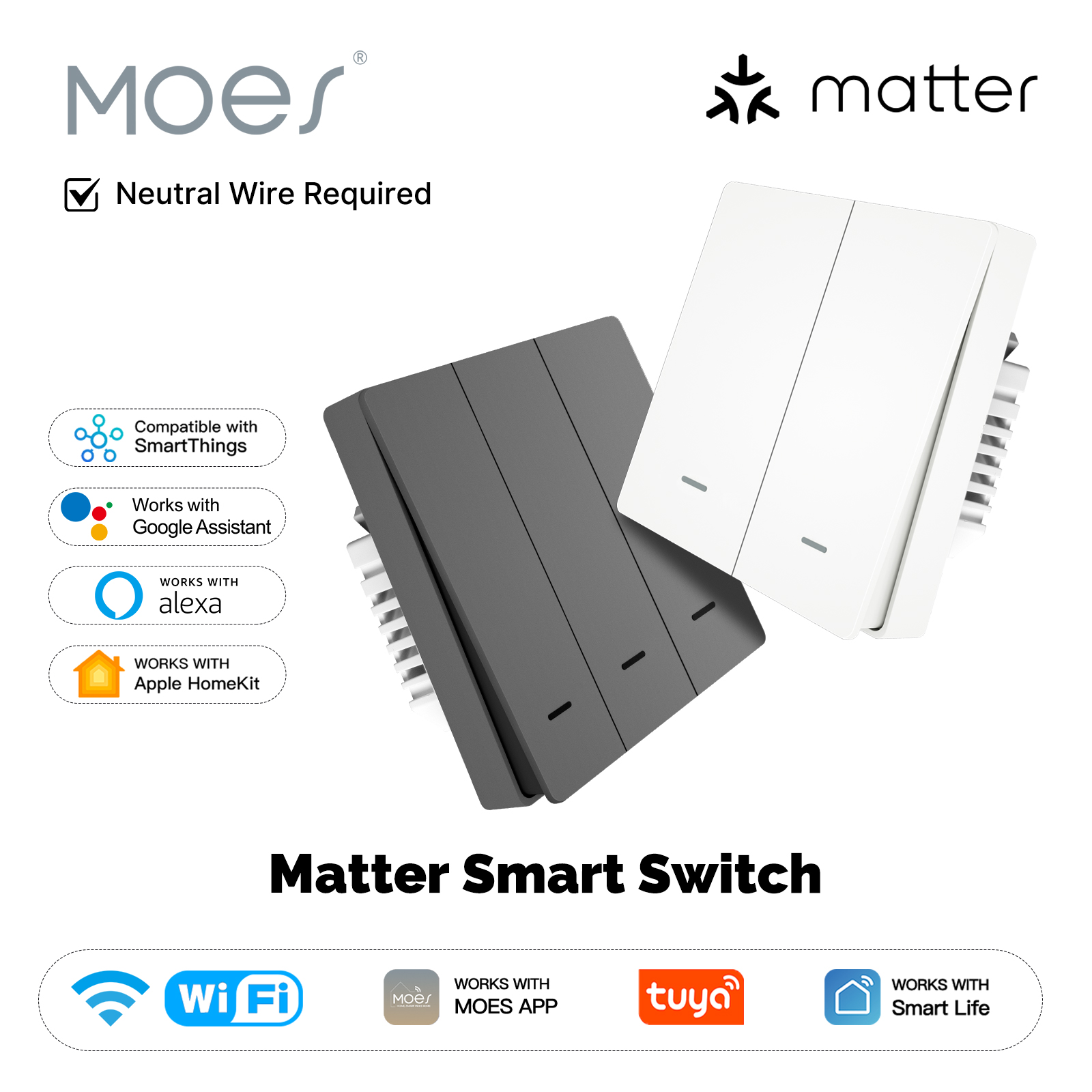MOES Matter Tuya WiFi Smart Li - Smart Home Lighting Control recension och pris