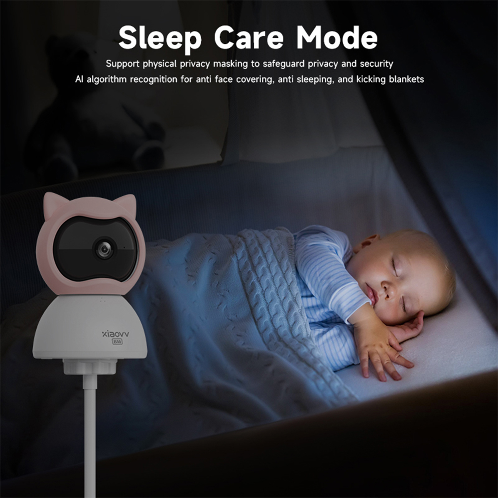 4MP Xiaovv Baby Monitor Indoor - Smart Baby Night Light recension och pris