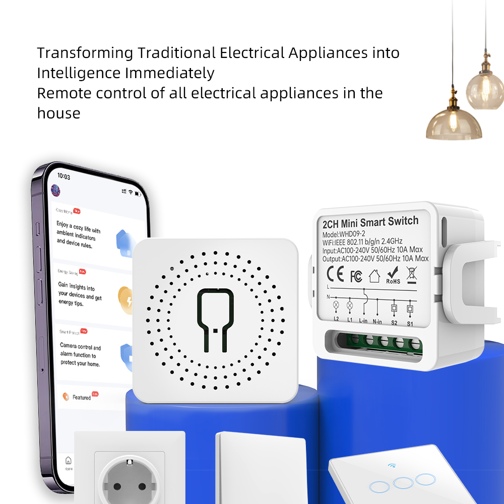 2 Way Tuya Smart Switch 2Gang  - Smart Home Lighting Control recension och pris