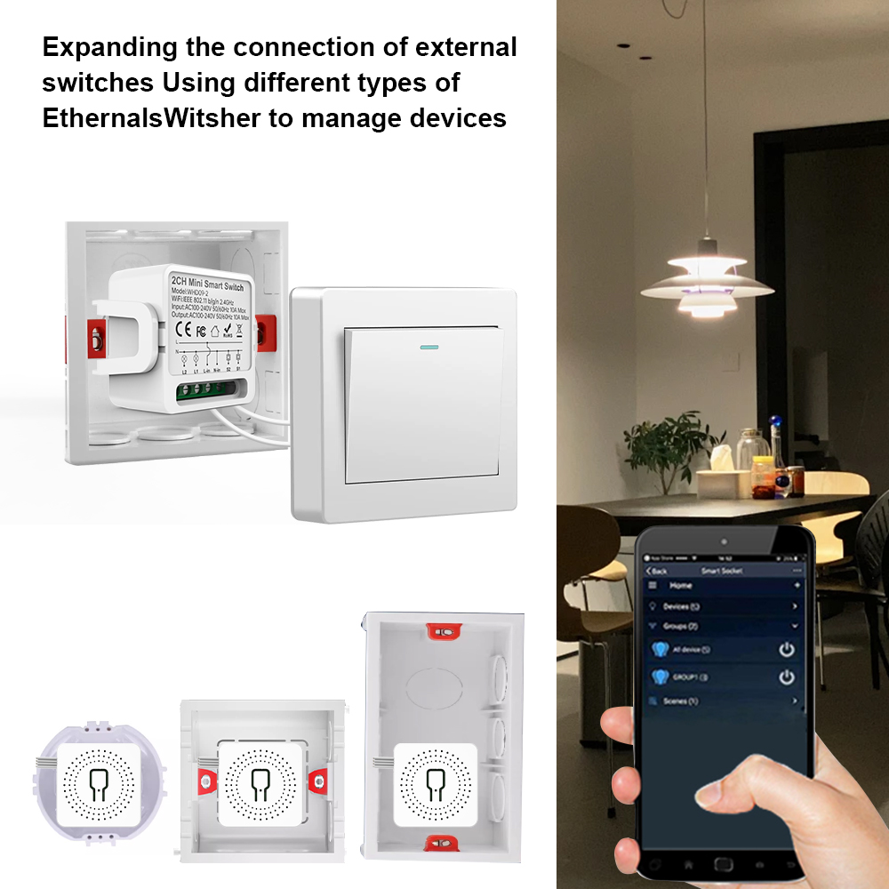 2 Way Tuya Smart Switch 2Gang  - Smart Home Lighting Control recension och pris