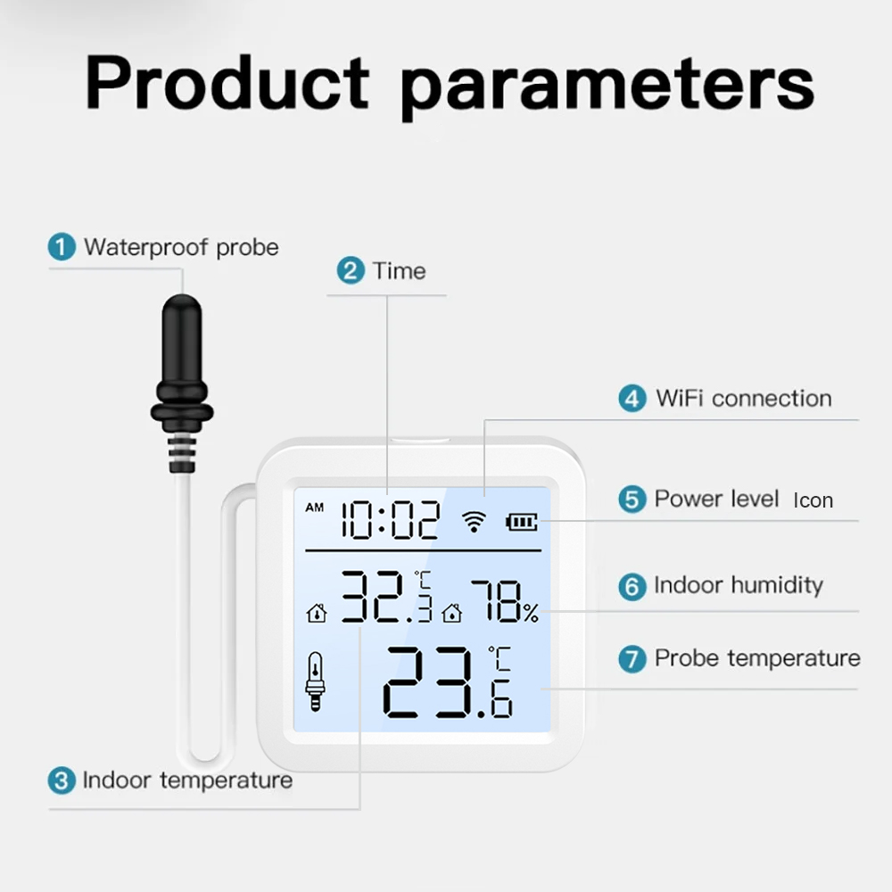 WiFi Humidity Temperature Sens - Smart Home Solution recension och pris