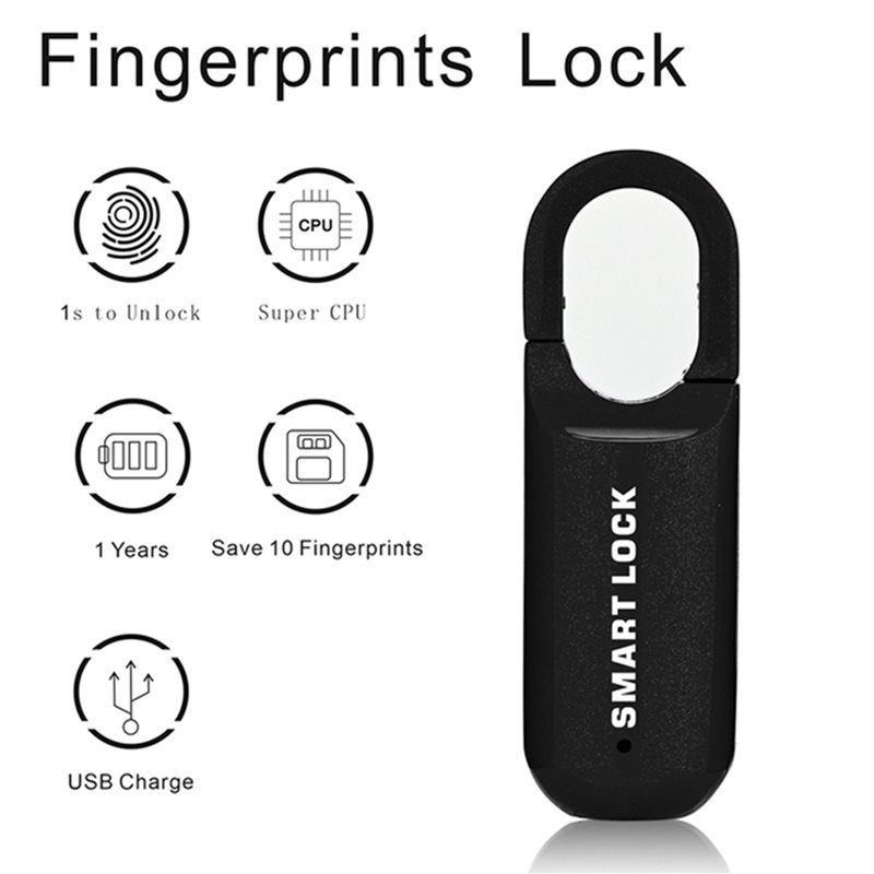 BAAE 2X Fingerprint Padlock M0 - Smart Home Lock recension och pris