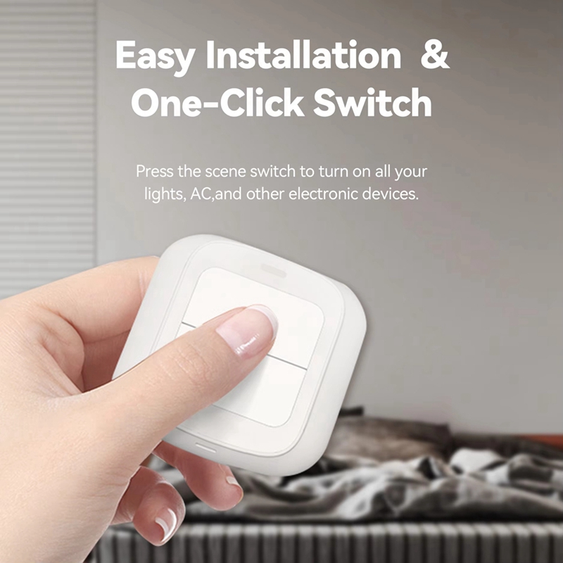 ●Tuya WIFI 2 Gang Scene Button - Smart Home Control Panel recension och pris