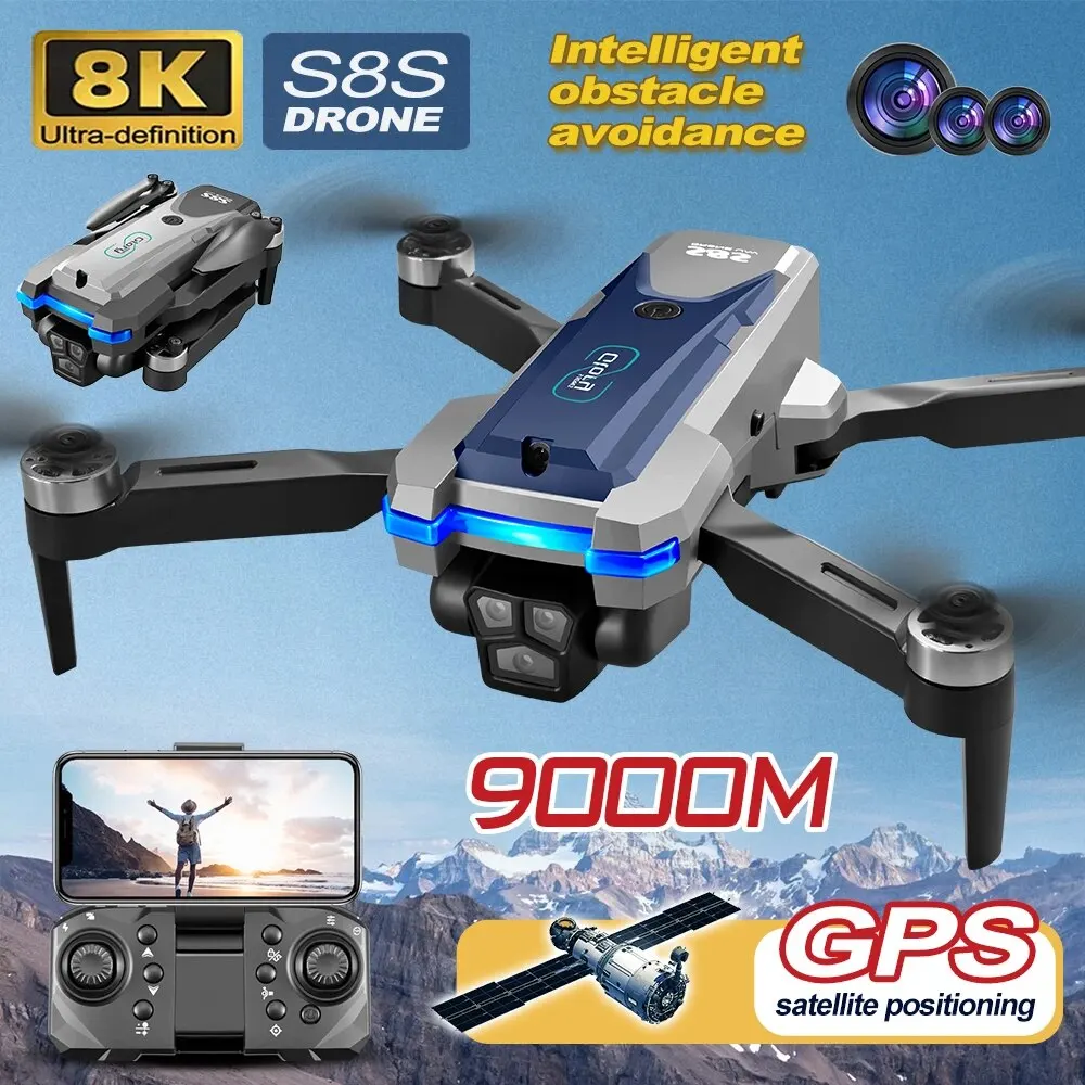 S8S GPS Drone 5G Wifi 8K HD Du - Smart Home Camera recension och pris