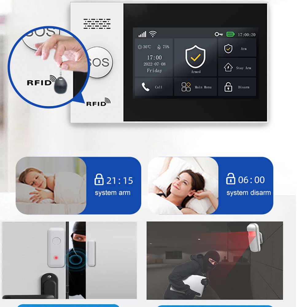 PGST 4G Tuya Smart Home Alarm  - Smart Home Automation System recension och pris