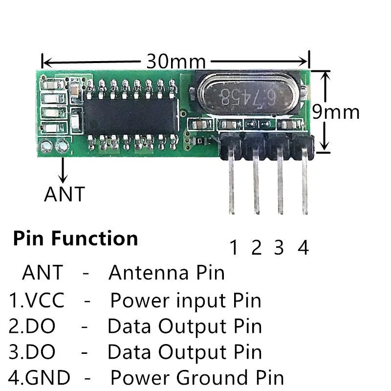 433Mhz RF Transmitter and Rece - Smart Home Arduino Project recension och pris