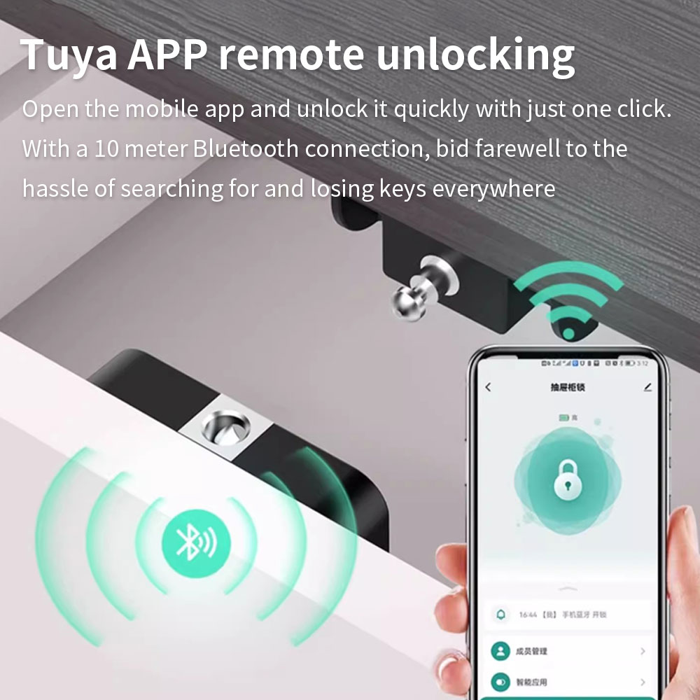 Tuya Hidden Cabinet Lock RFID  - Smart Home Lock recension och pris