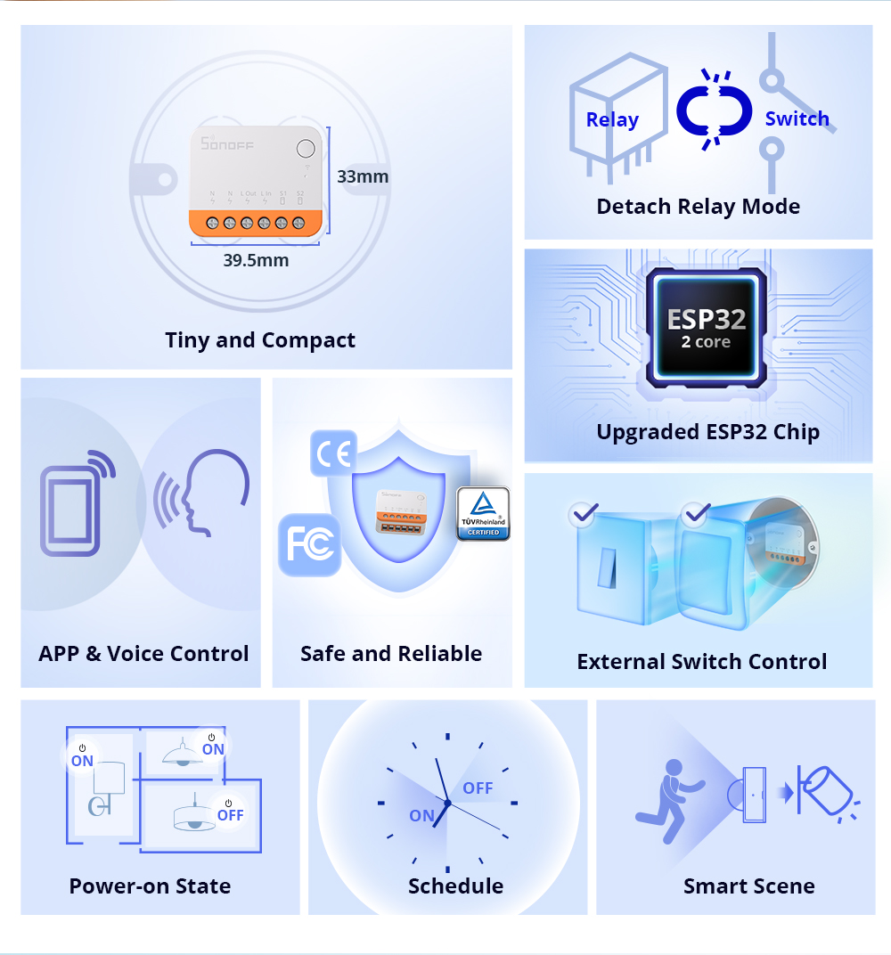 Sonoff Mini R4 Extreme Wifi Sm - Smart Home Wiz recension och pris